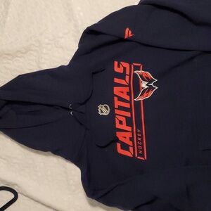 Capitals Authentic Pro XL Navy Hoodie NWOT